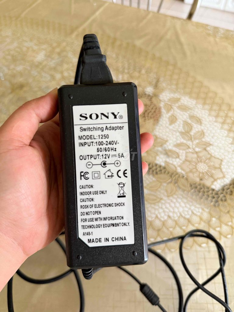 Adapter Sony 12V 5A 60W Tròn 5.5mm. Mua bán Phụ kiện (Màn hình, Chuột...) tại Thành phố Cao Lãnh Đồng Tháp được đăng bởi Tạp hoá 2hands Milu hình 1