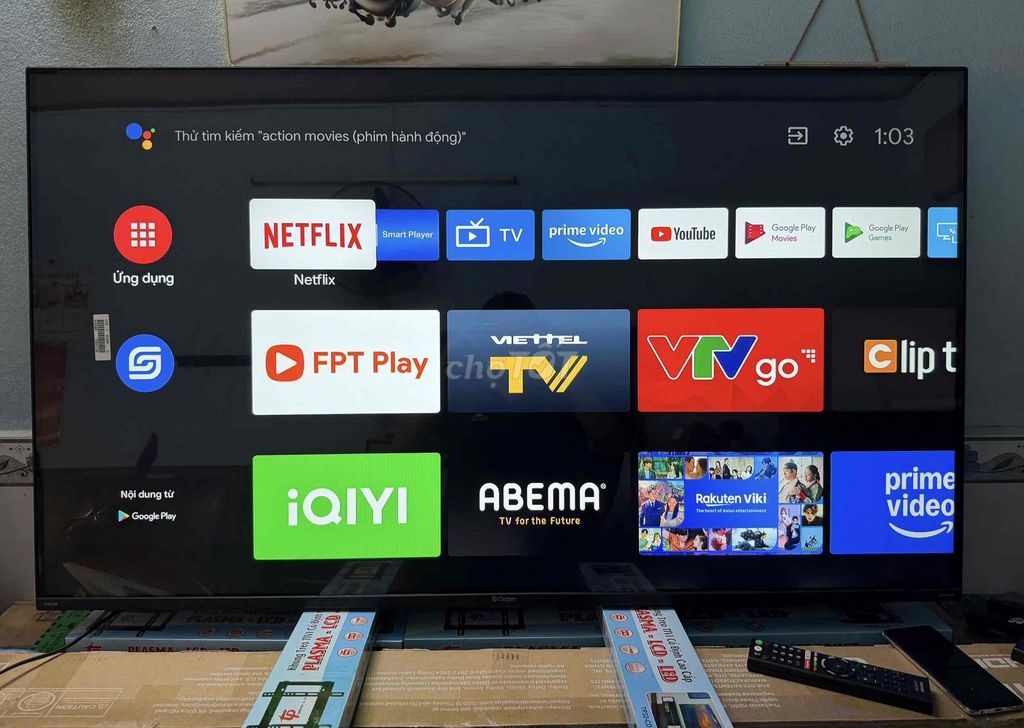 Tivi 55 inch đởi cao cấp 2022 chạy Android remote. Mua bán Tivi, Âm thanh tại Thành phố Buôn Ma Thuột Đắk Lắk được đăng bởi Thanh Dat Tivi 79 hình 1
