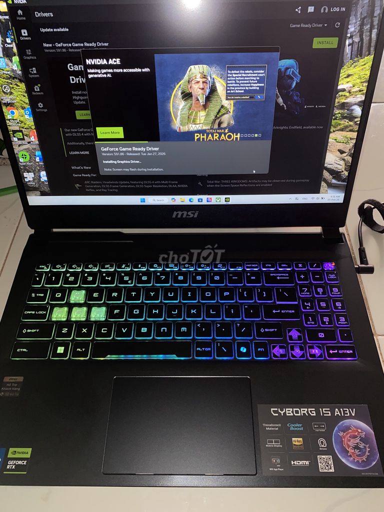 MSI Cyborg 15 i7-13620H 15.6 inch 16GB/512GB. Mua bán Laptop tại Quận Tân Bình Tp Hồ Chí Minh được đăng bởi Minh Chau hình 1