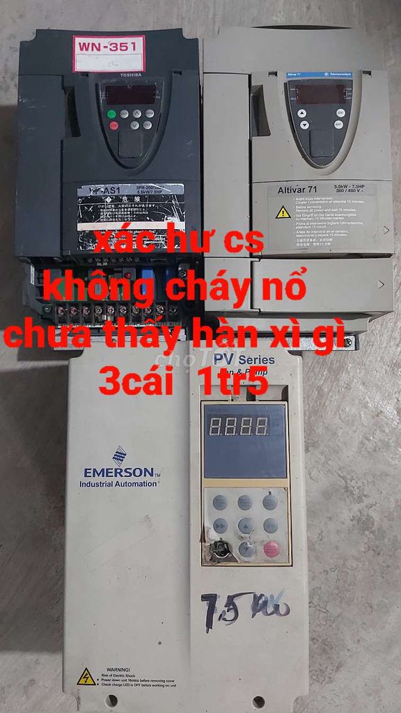 Biến tần Toshiba WN-351 Hỏng. Mua bán Đồ chuyên dụng, Giống nuôi trồng tại Huyện Quỳ Hợp Nghệ An được đăng bởi Luc hình 1