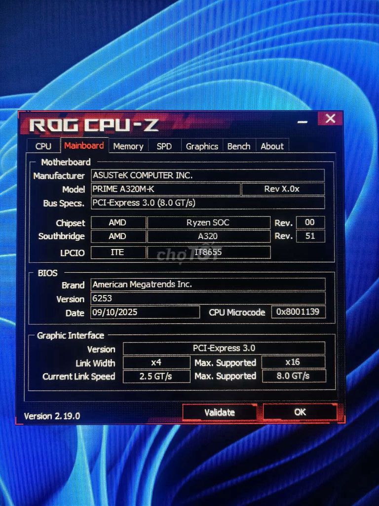 Bo mạch chủ ASUS Prime A320M-K. Mua bán Linh kiện (RAM, Card...) tại Huyện Lai Vung Đồng Tháp được đăng bởi Triệu Vĩ hình 1