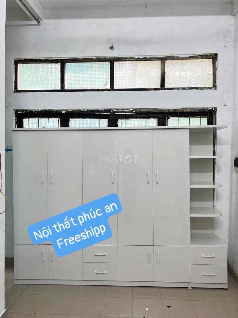 tủ áo nhựa 245cm x 180cm giao hàng miễn phí