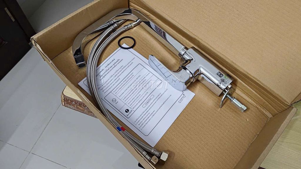 Vòi bếp Cotto CT2150A Bạc. Mua bán Thiết bị vệ sinh, nhà tắm tại Huyện Trảng Bom Đồng Nai được đăng bởi MINH Thế  hình 1