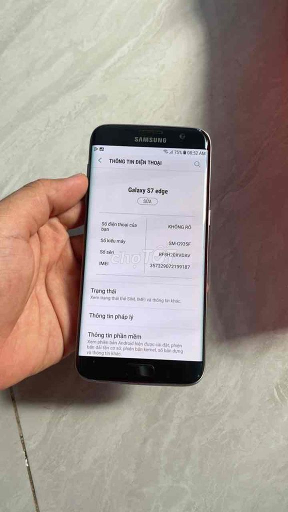 Samsung S7 Edge zin áp đẹp 98% sưu tầm Ko bớt. Mua bán Điện thoại tại Quận 8 Tp Hồ Chí Minh được đăng bởi Thanh Tâm Mobile hình 1