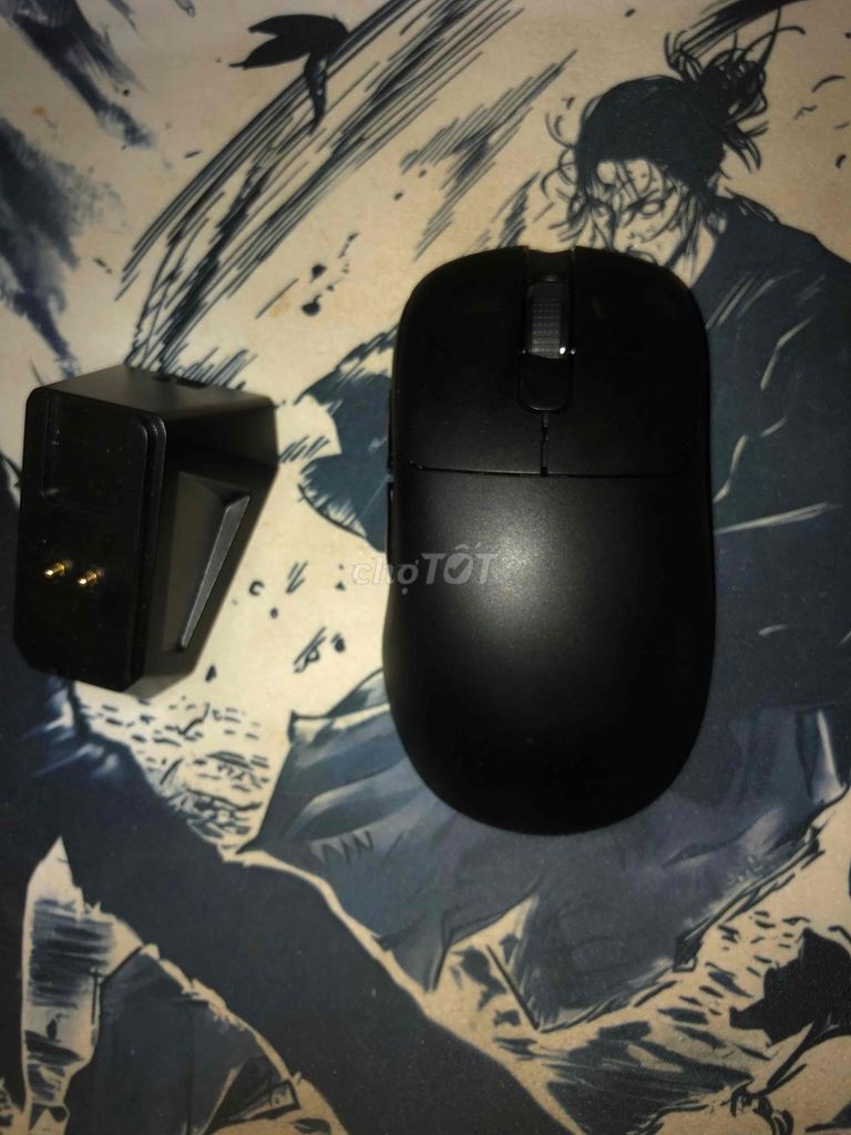 cần pass chuột gaming aj179p ko dây có đế sạc