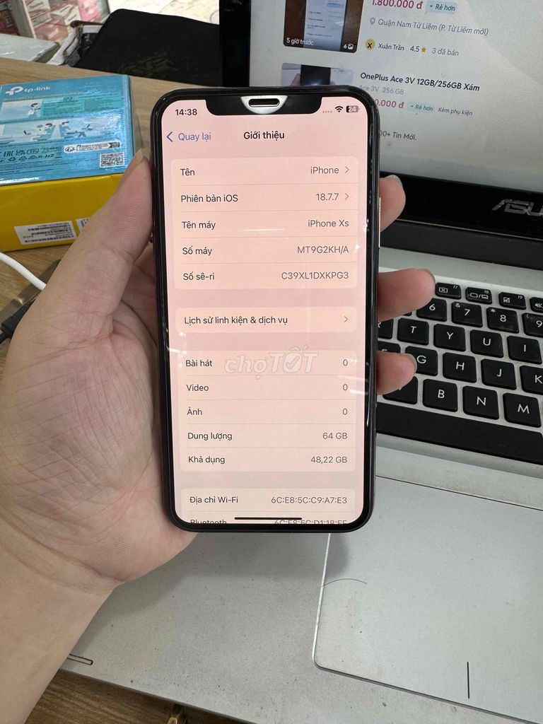 iPhone XS 64GB Vàng Liệt 1 đường ngang. Mua bán Điện thoại tại Quận Hoàn Kiếm Hà Nội được đăng bởi Nguyễn văn linh hình 1