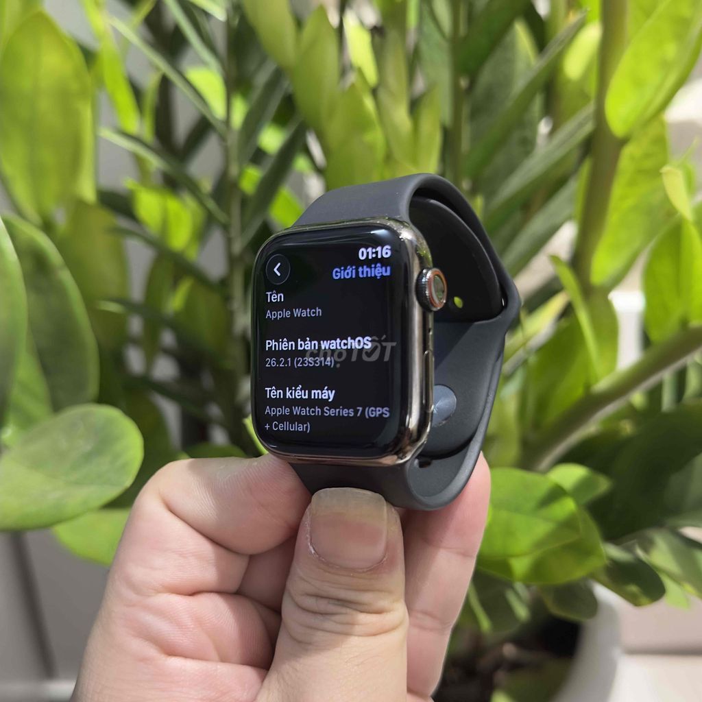 Apple Watch Series 7 Thép Đen 45mm. Mua bán Thiết bị đeo thông minh tại Quận Hoàng Mai Hà Nội được đăng bởi Nguyễn Lương Quyết hình 1