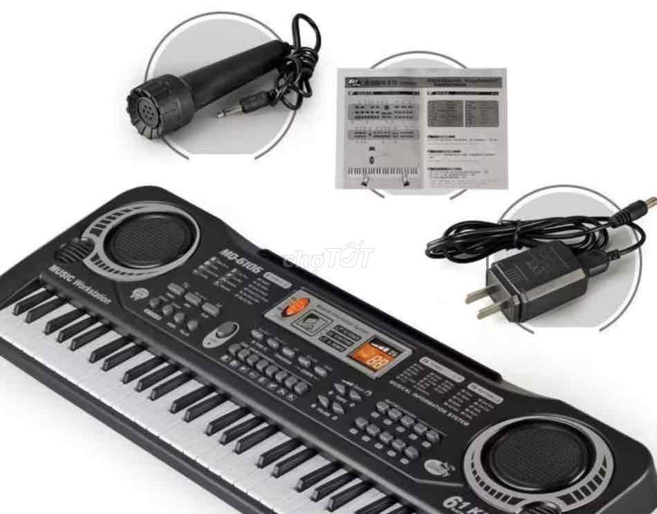 Đàn piano cho bé kèm mic đồ chơi có nhạc