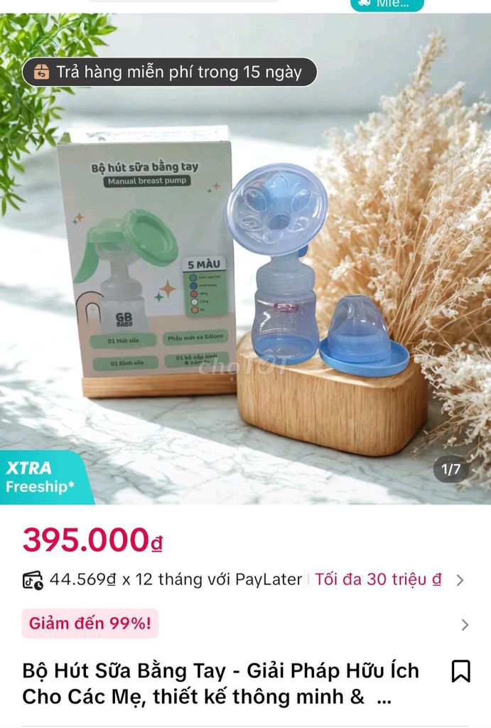 Máy hút sữa GB Baby Xanh dương. Mua bán Mẹ và bé tại Huyện Giồng Riềng Kiên Giang được đăng bởi Trang hình 1