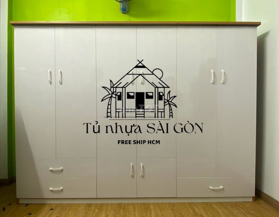 Tủ quần áo Nhựa Đài Loan Trắng 1m8x2m20x45cm. Mua bán Tủ, kệ gia đình tại Huyện Cần Giuộc Long An được đăng bởi Cửa Hàng Nội Thất hình 1