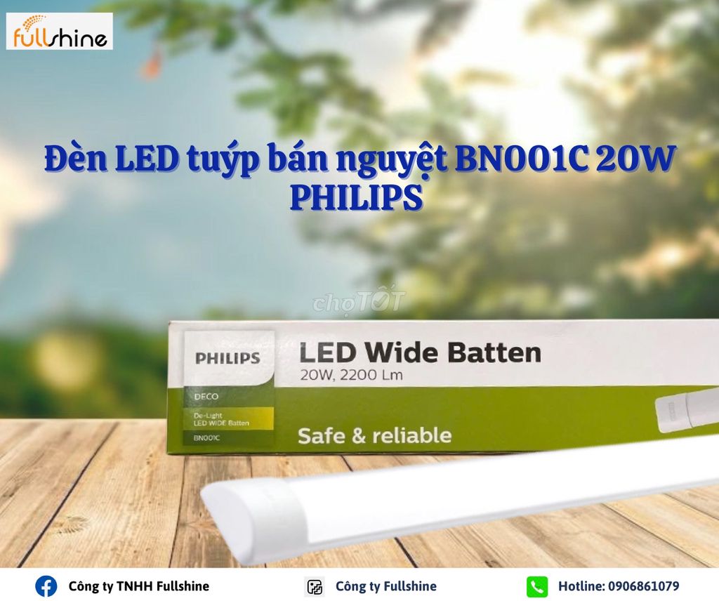 Đèn LED tuýp Philips BN001C. Mua bán Đèn tại Quận Hai Bà Trưng Hà Nội được đăng bởi Trung Hiếu Fullshine hình 1