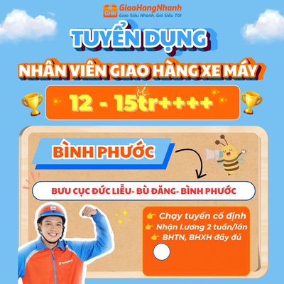 [BÙ ĐĂNG] NHÂN VIÊN GIAO HÀNG