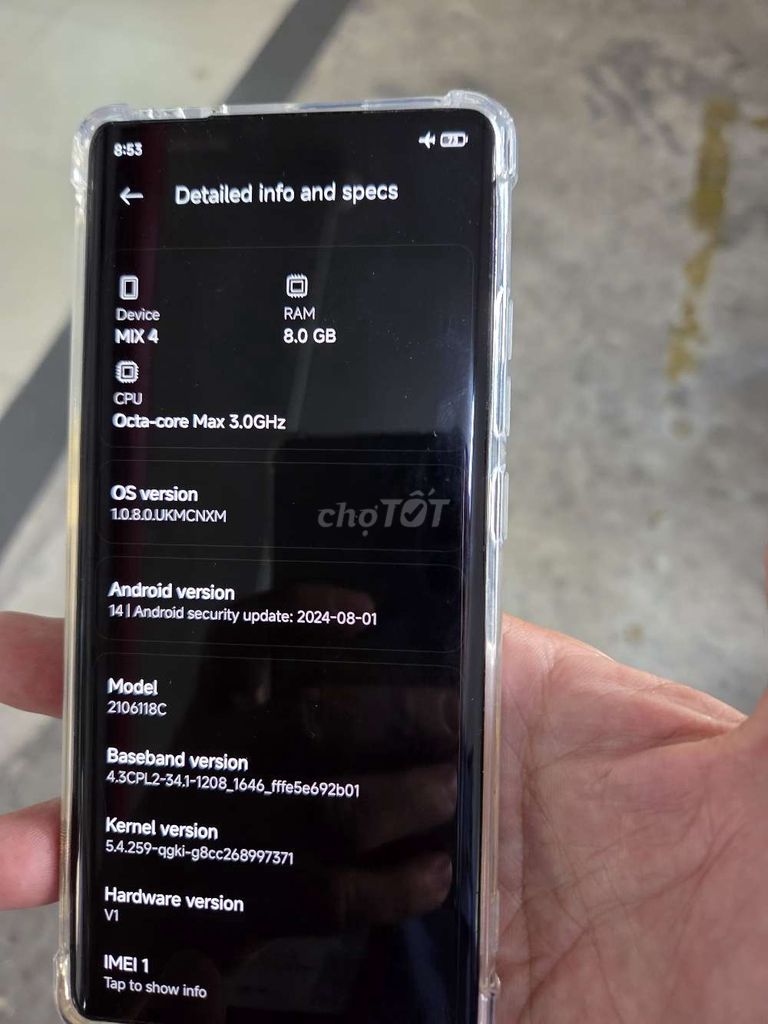 Xiaomi Mi Mix 4 256GB Xanh giao lưu (gl). Mua bán Điện thoại tại Quận 6 Tp Hồ Chí Minh được đăng bởi undersea hình 1