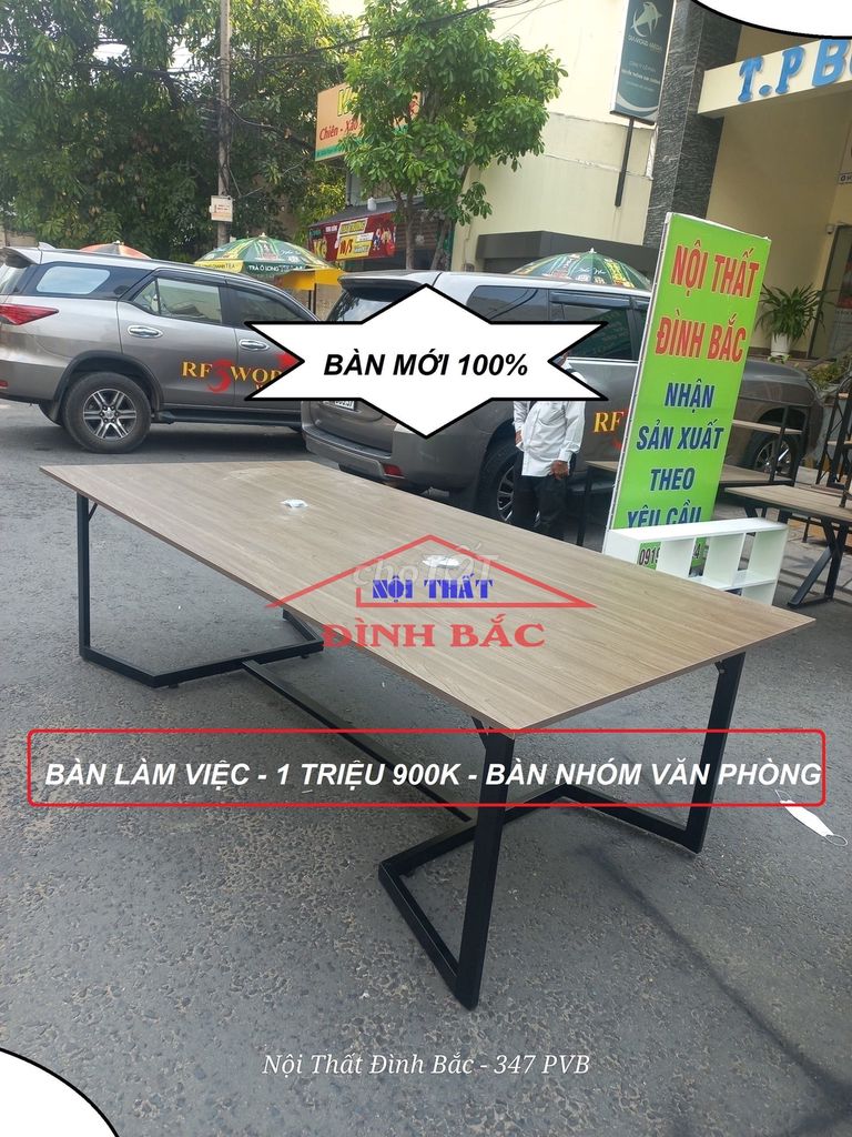 BÀN LÀM VIỆC CHÂN SẮT -  BÀN HỌP VĂN PHÒNG