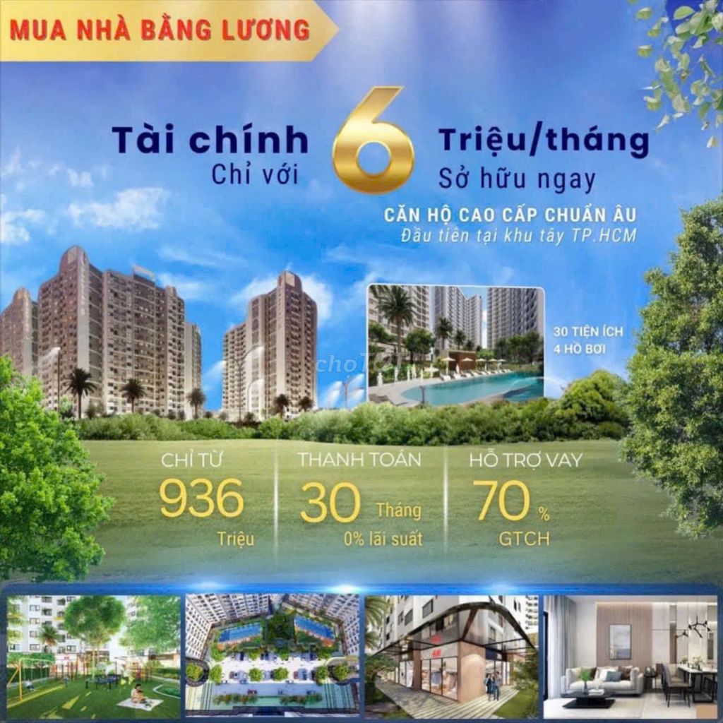 Căn hộ giá rẻ sài gòn Giá 950tr trả trước 95tr sỡ hữu ngay bank 70%.