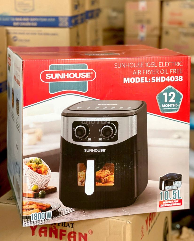 NỒI CHIÊN KHÔNG DẦU SUNHOUSE 10.5L SHD4038. Mua bán Dụng cụ nhà bếp tại Thành phố Biên Hòa Đồng Nai được đăng bởi Phạm Quỳnh hình 1