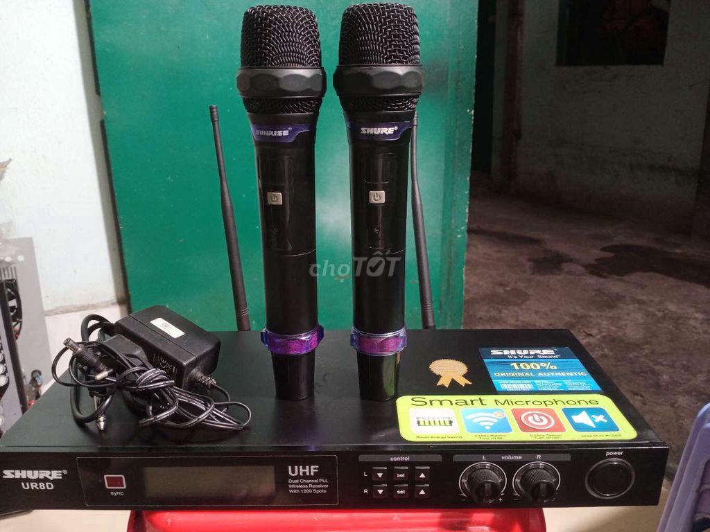 Micro không dây Shure UR8D Đen. Mua bán Tivi, Âm thanh tại Quận Bình Tân Tp Hồ Chí Minh được đăng bởi chuyên sửa chữa amply Class D  hình 1