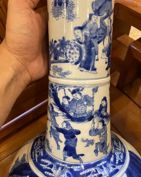 Bình gốm Gốm sứ Trắng, xanh. Mua bán Đồ sưu tầm, đồ cổ tại Thành phố Hưng Yên Hưng Yên được đăng bởi Gốm sứ tuyển chọn AThắng hình 1