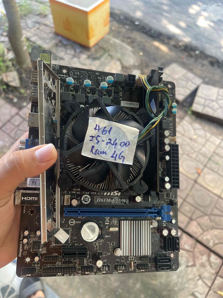 Bộ vi xử lý MSI H61 i5-2400 4GB. Mua bán Linh kiện (RAM, Card...) tại Quận Cái Răng Cần Thơ được đăng bởi Bán lẻ hình 1