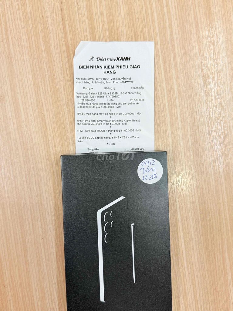 Samsung Galaxy S25 Ultra 256GB Trắng. Mua bán Điện thoại tại Thành phố Đồng Xoài Bình Phước được đăng bởi Hoàng  Minh Phụng hình 1