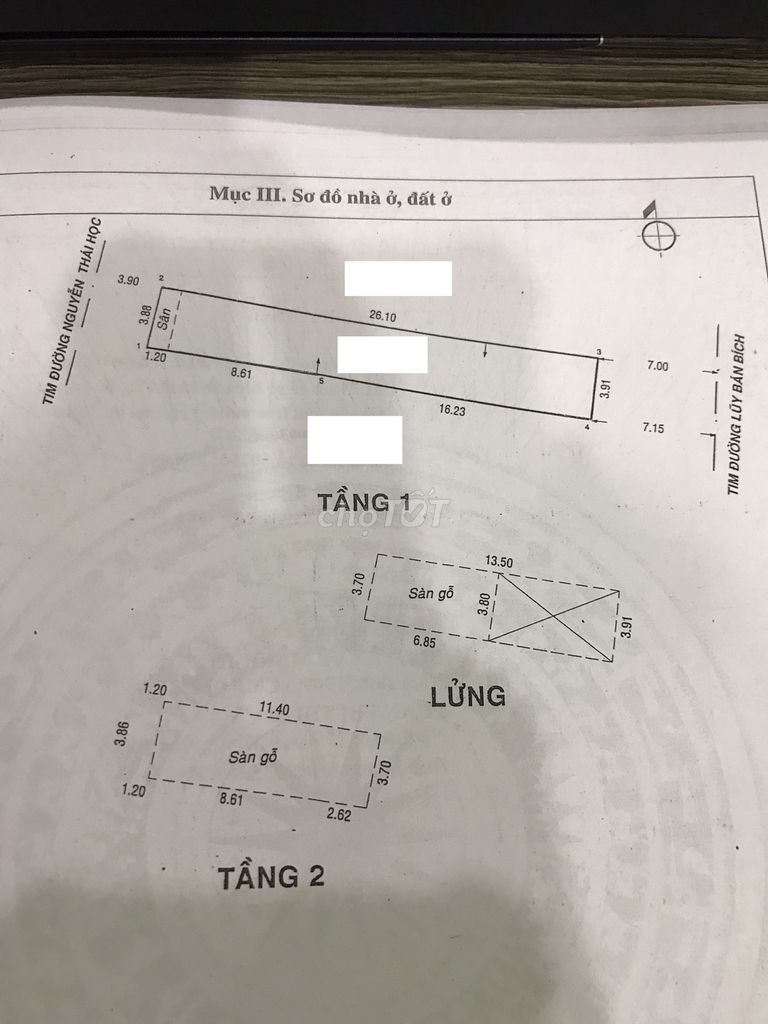 Bán cặp nhà 2MT đường Lũy Bán Bích, 8x21m, 1 lầu, Giá 39 tỷ TL