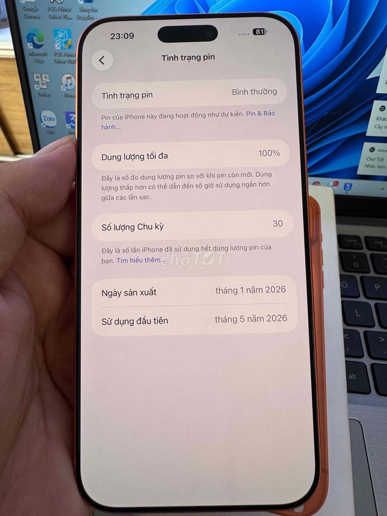Apple iPhone 17 Pro Max 256GB Cam. Mua bán Điện thoại tại Quận 6 Tp Hồ Chí Minh được đăng bởi QUỐC THIÊN BÁN GÓP 0 ĐỒNG  hình 1