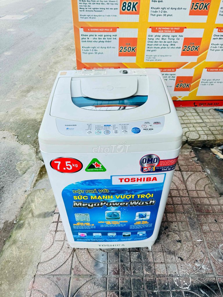 máy giặt tosshiba 7,5kg tiết kiệm điện