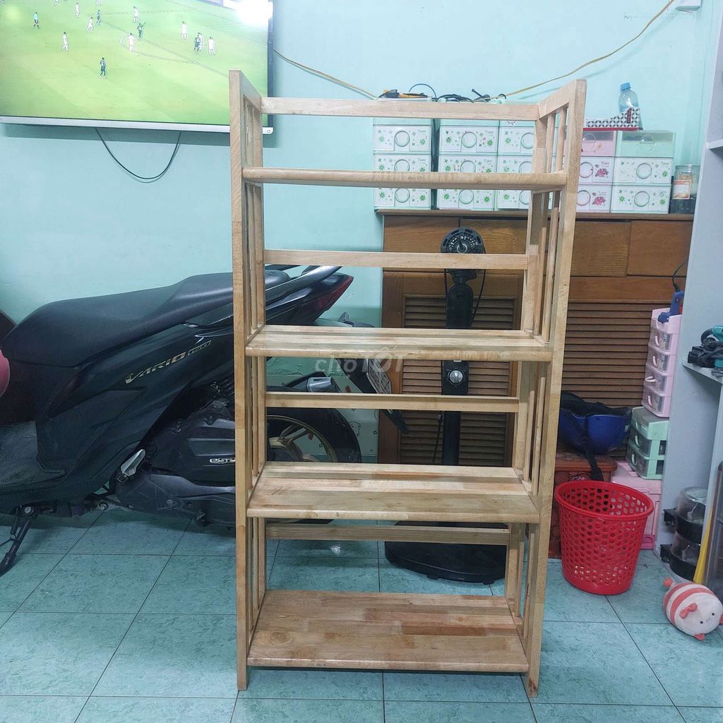 Kệ gỗ cao su 122x63x29cm Đã dùng. Mua bán Tủ, kệ gia đình tại Quận Tân Phú Tp Hồ Chí Minh được đăng bởi LÊ THƯ hình 1