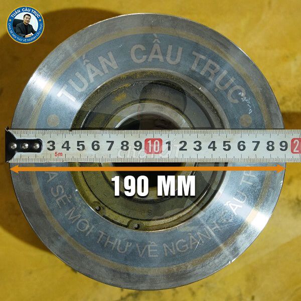 Bánh xe cầu trục D160 Hàn Quốc 160mm. Mua bán Đồ chuyên dụng, Giống nuôi trồng tại Quận Cầu Giấy Hà Nội được đăng bởi việt vũ hình 1