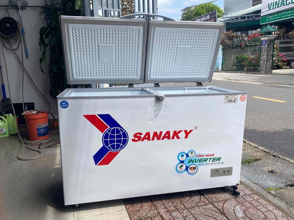 Tủ đông Sanaky 280 lít Inverter dàn đồng Trắng. Mua bán Tủ lạnh tại Thị xã Phú Mỹ Bà Rịa - Vũng Tàu được đăng bởi Nguyễn Quang Phi hình 1