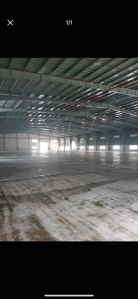 Cho thuê kho xưởng 1100m2 đường Trần Văn Giàu, Bình Chánh giá 40 triệu