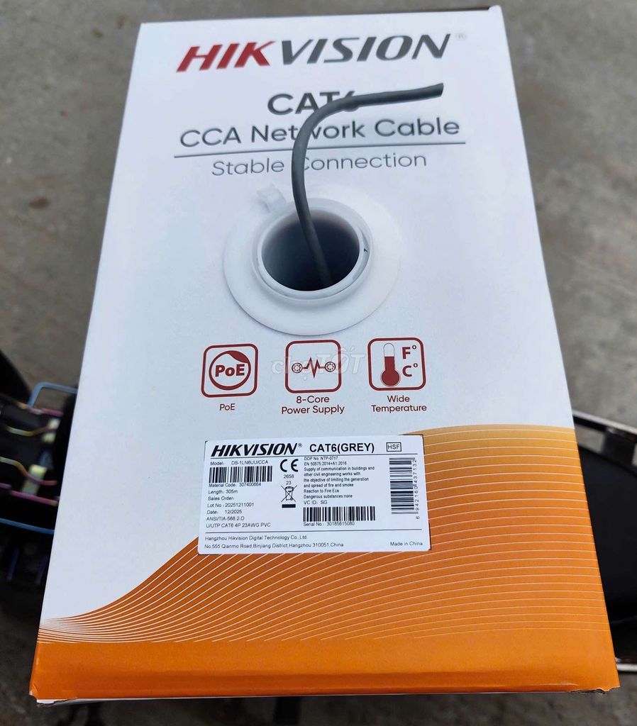 Cáp mạng HIKVISION CAT6 UTP. Mua bán Phụ kiện (Màn hình, Chuột...) tại Huyện Hoài Đức Hà Nội được đăng bởi Đặng Văn Tuyên hình 1