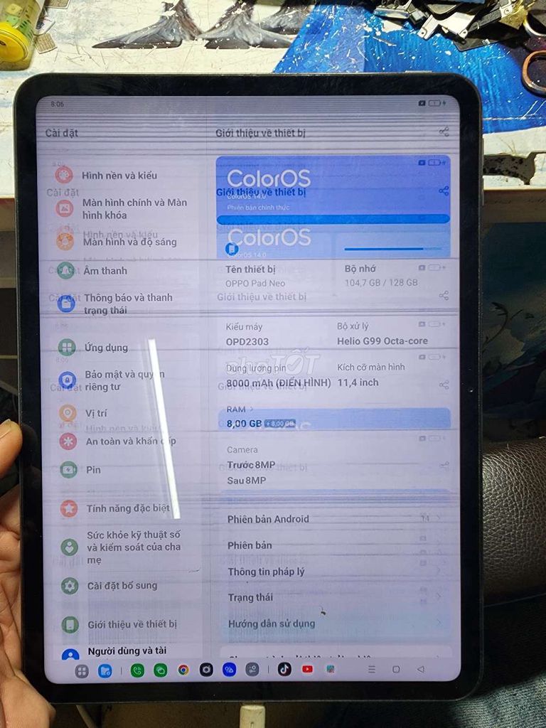 OPPO Pad Neo 11.4 inch 8GB/128GB. Mua bán Máy tính bảng tại Quận Bình Thạnh Tp Hồ Chí Minh được đăng bởi tùng  hình 1