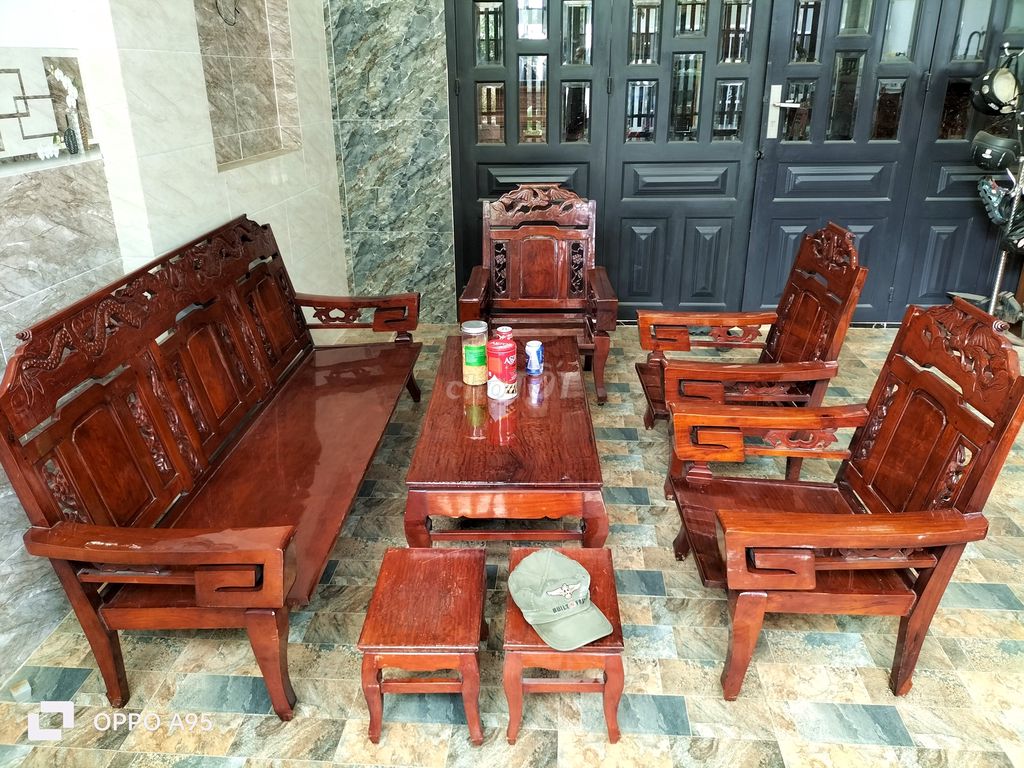 Cần bán bộ ghế xưa gỗ xịn 7 món
