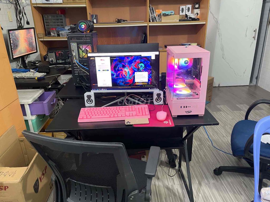 Dàn Pc chiến game và giải trí/128GB 22 inch Hồng. Mua bán Máy tính để bàn tại Thị xã Tân Uyên Bình Dương được đăng bởi lê âu hình 1