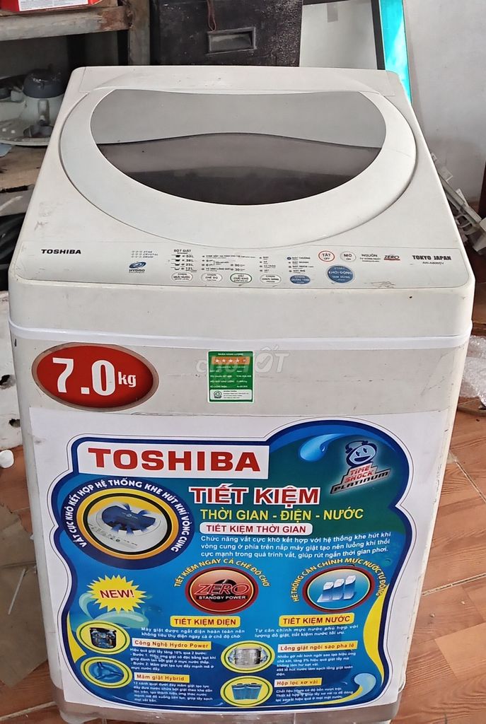 Máy giặt Toshiba 7kg Trắng Vắt cực khô. Mua bán Máy giặt tại Huyện Gia Lâm Hà Nội được đăng bởi A hữu hình 1