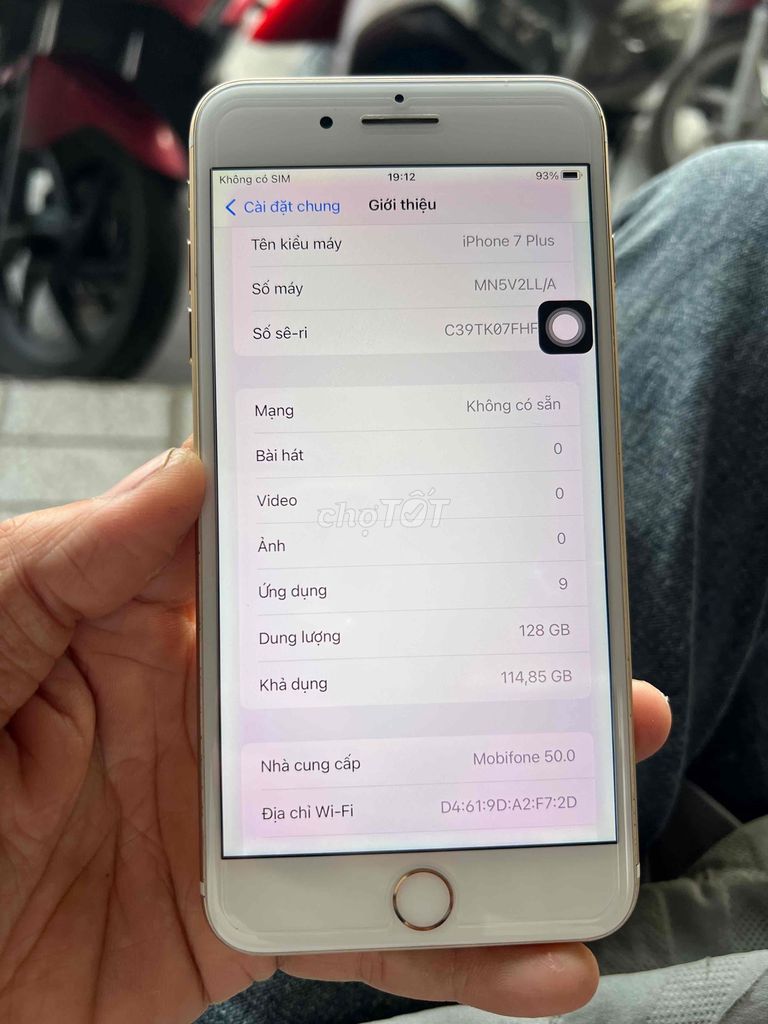 iPhone 7 Plus 128GB Gold Quốc Tế Zin Full