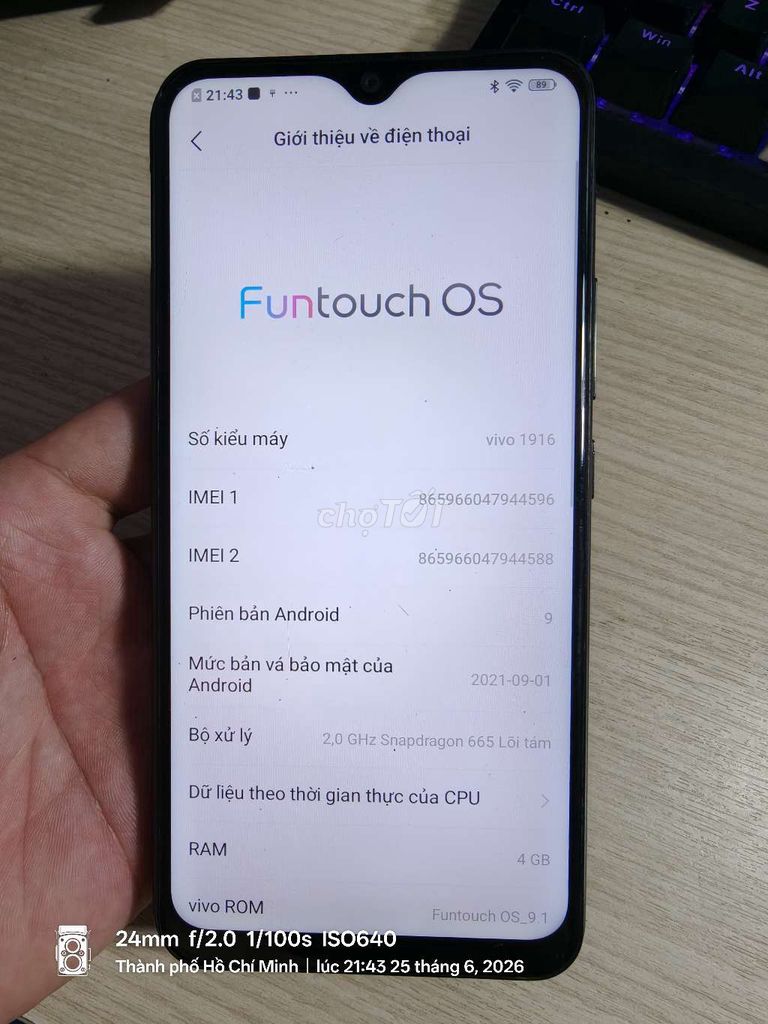 Vivo U10 64GB Đen Android 9. Mua bán Điện thoại tại Thành phố Thủ Đức Tp Hồ Chí Minh được đăng bởi Ngô Quốc Trưởng hình 1