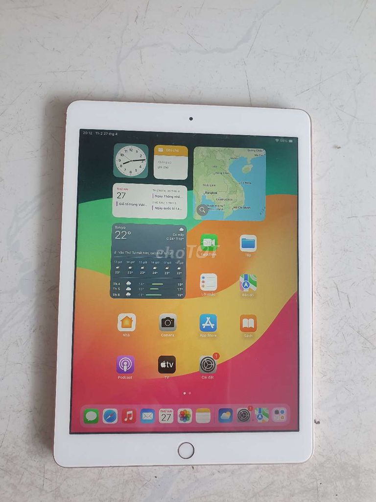 Apple iPad Gen 6 128GB Vàng hồng. Mua bán Máy tính bảng tại Quận Bình Thạnh Tp Hồ Chí Minh được đăng bởi Ngọc Như Quang hình 1