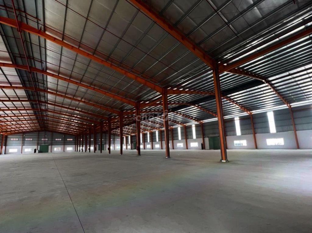 CHO THUÊ KHO XƯỞNG 6200M2 MỚI XÂY, GIÁ TỐT TẠI KCN HẢI SƠN, LONG AN.