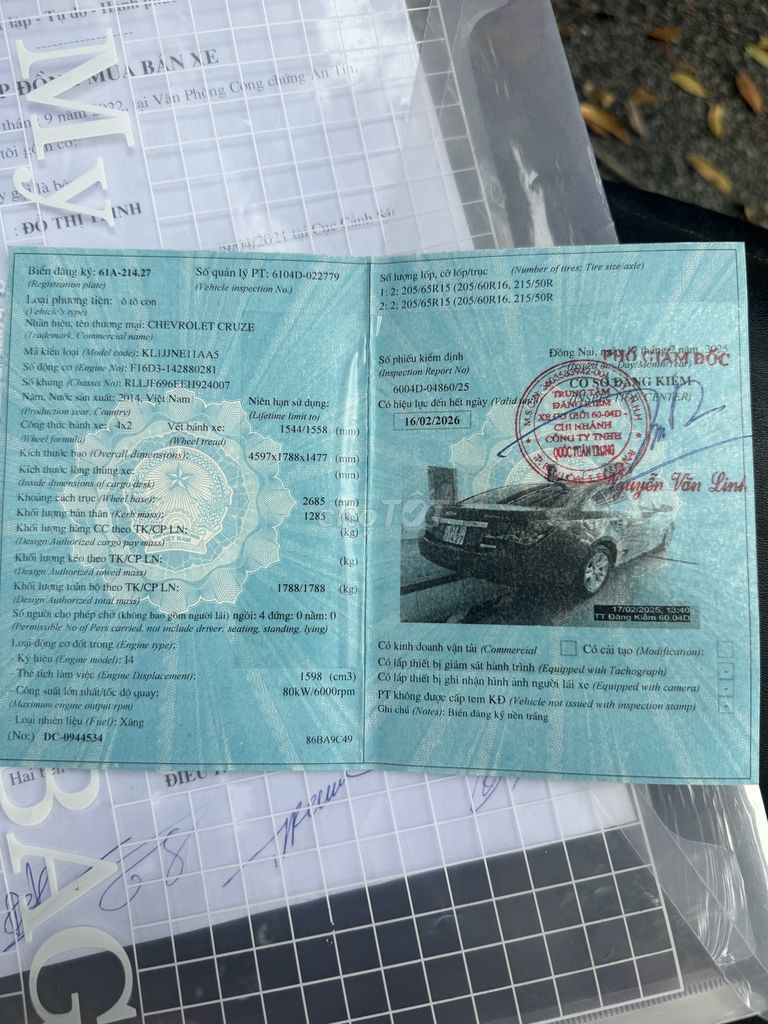 Chevrolet Cruze 2015 LS 1.6 - 150000 km. Mua bán Ô tô tại Thành phố Biên Hòa Đồng Nai được đăng bởi Nguyễn thi minh khiết hình 2