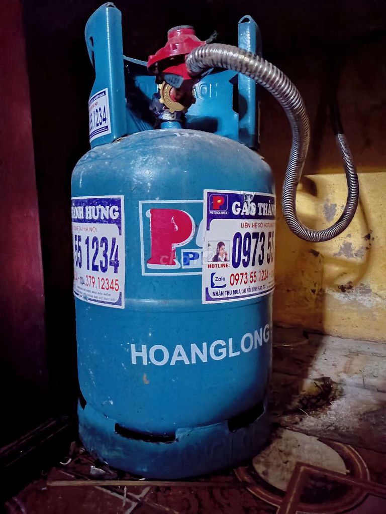 Bình gas Hoàng Long 12kg Xanh. Mua bán Nội thất, đồ gia dụng khác tại Quận Ba Đình Hà Nội được đăng bởi Linh Hoa hình 1