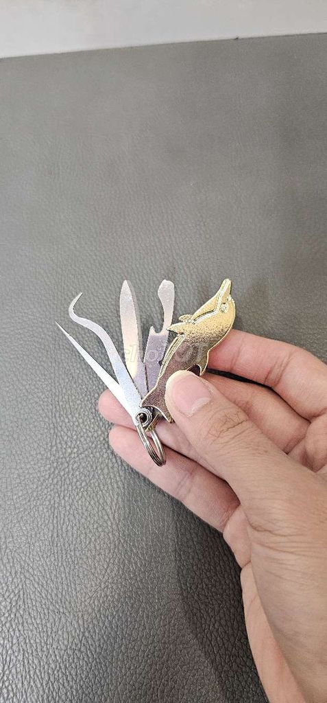 móc khóa đa năng Thép không gỉ Vàng bạc