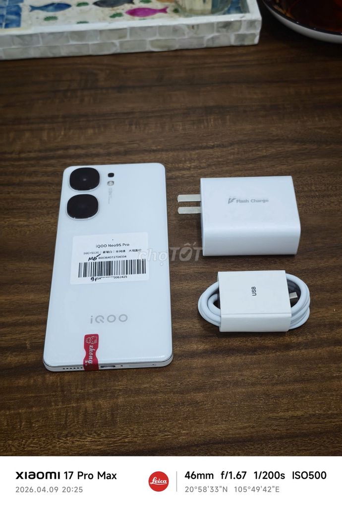 Vivo IQOO Neo 9S Pro 5G 16/512 sạc 80w có ship COD. Mua bán Điện thoại tại Quận Hoàng Mai Hà Nội được đăng bởi Trần Ngọc Hiếu hình 1