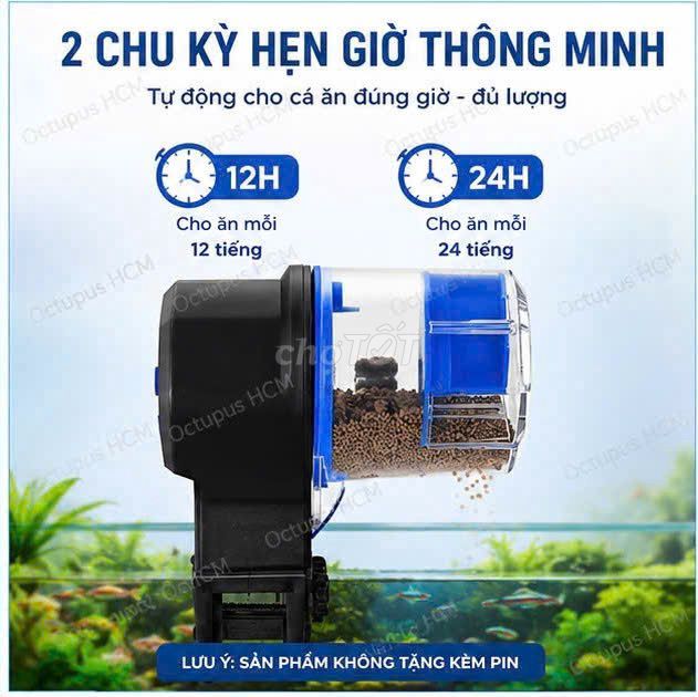 Máy cho cá ăn tự động 2 hộp hẹn giờ thông minh. Mua bán Phụ kiện, Thức ăn, Dịch vụ tại Huyện Bình Chánh Tp Hồ Chí Minh được đăng bởi AQUA VIET hình 1