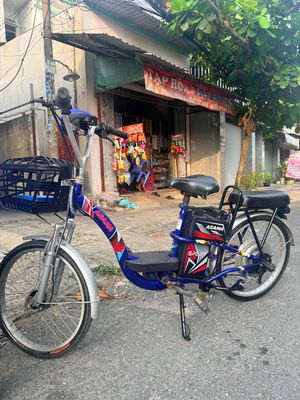 Xe đạp điện Asama màu Xanh dương. Mua bán Xe điện tại Huyện Hóc Môn Tp Hồ Chí Minh được đăng bởi Lesơn