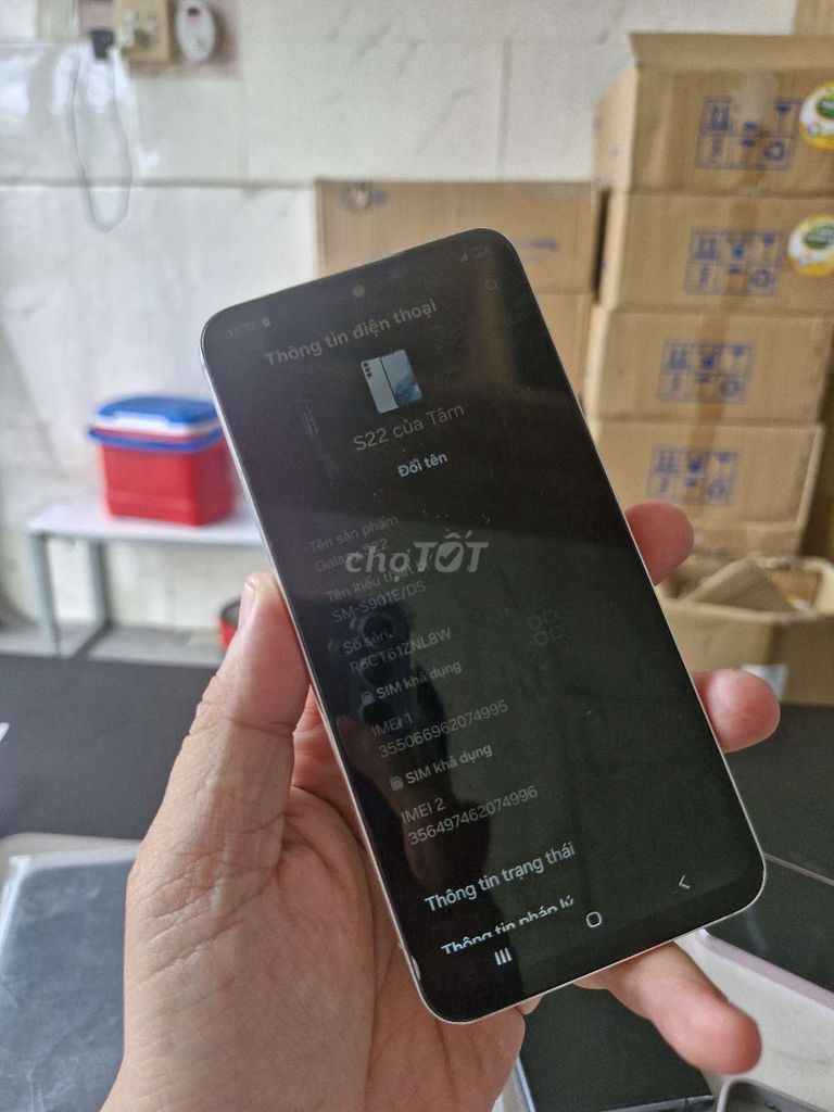 Samsung Galaxy S22 8GB/128GB Đã thay màn. Mua bán Điện thoại tại Quận Ninh Kiều Cần Thơ được đăng bởi nguyễn Trần Quân hình 1
