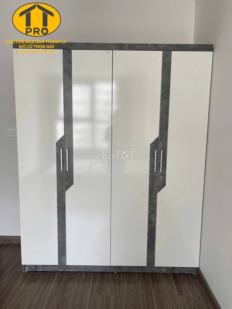 Tủ quần áo Gỗ MDF Trắng Hiện đại Rất mới. Mua bán Tủ, kệ gia đình tại Quận Ngũ Hành Sơn Đà Nẵng được đăng bởi Đồ Cũ TTpro hình 1