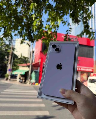iphone 14plus 256gb tím qtế mỹ pin100 zin áp suất