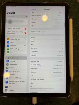 iPad Air 4 zin 256GB wifi + 5G + Apple Pen 2. Mua bán Máy tính bảng tại Thị xã Bến Cát Bình Dương được đăng bởi Thuận